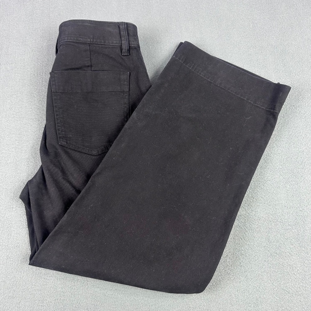 Gap For Good Womens 0 High Rise Wide Leg Crop Khaki Pants True Black 546719-00